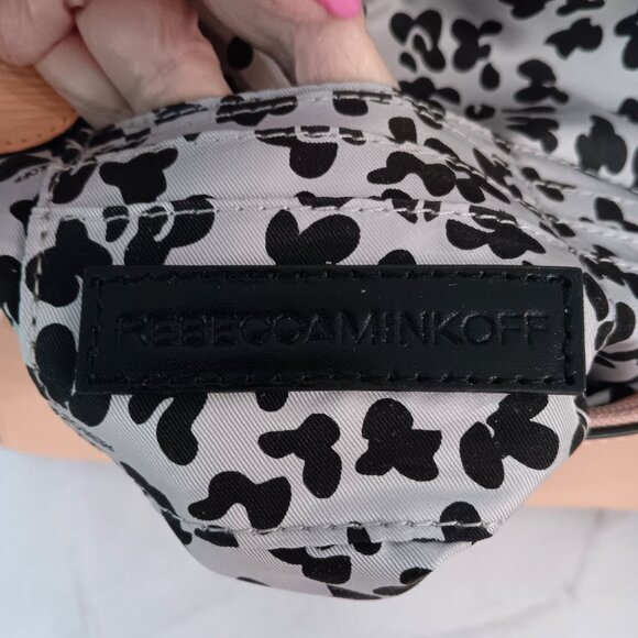 NWT REBECCA MINKOFF "AVERY" Leather Crossbody Bag Beautiful Apricot Color - Picture 7 of 10